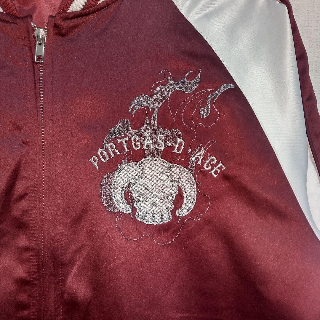 ONE PIECE 『火拳 ポートガス・D・エース』スカジャン 刺繍- L