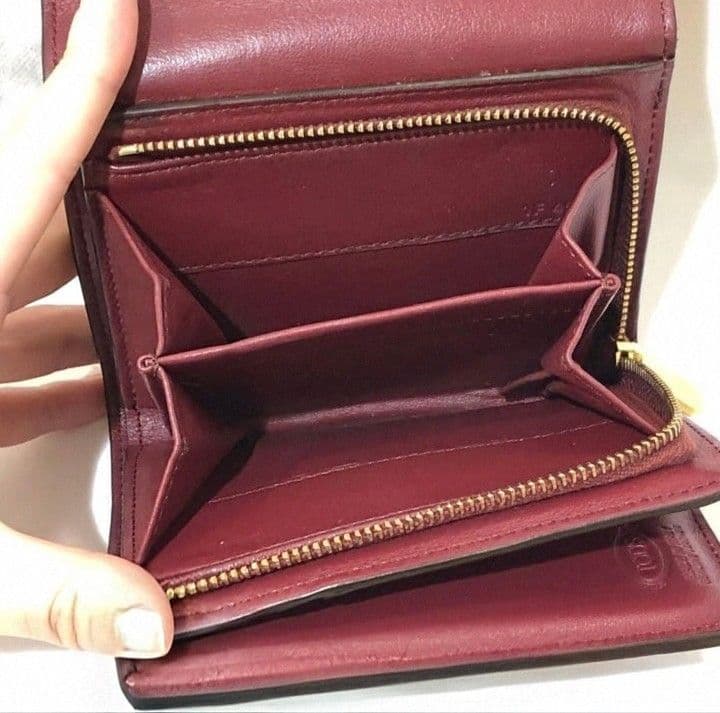 TOD'S 高級本革ウォレット　 Tタイムレス イタリア製 ※ミニ財布とは別物