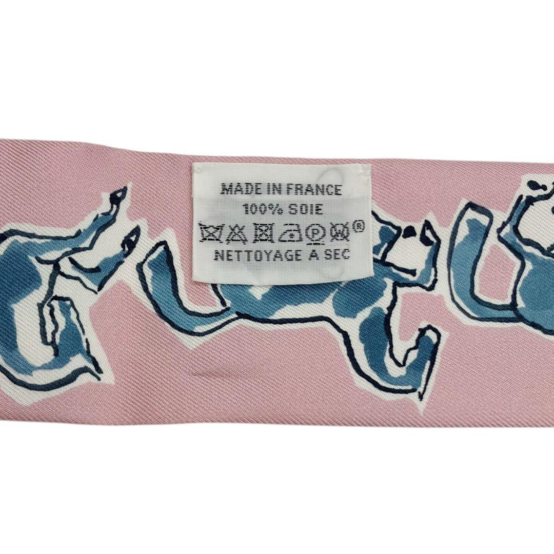 ⭐️美品⭐️ エルメス ツイリー 自由の馬 スカーフ ピンク シルク