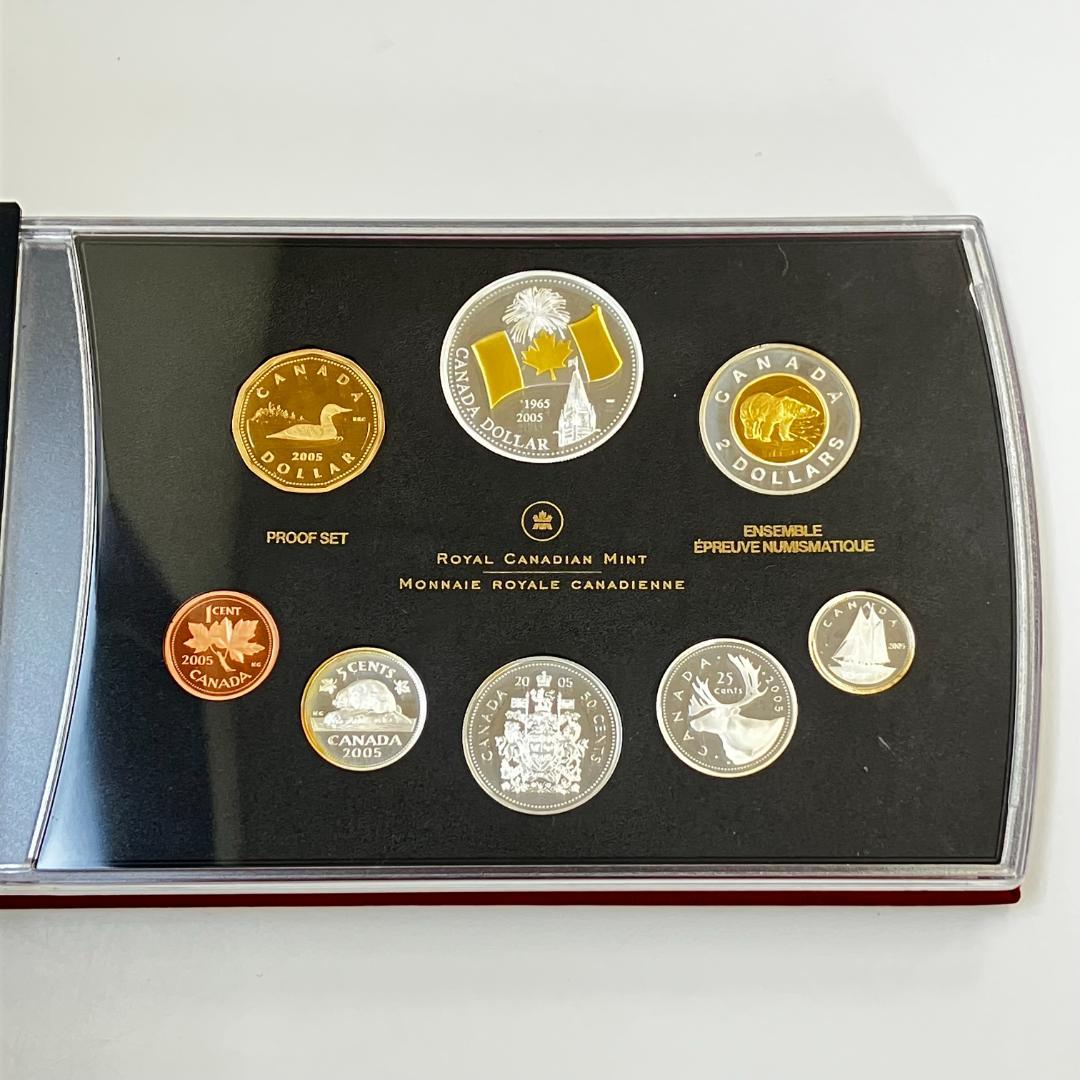カナダ国旗40周年記念 プルーフ貨幣セット 2005年