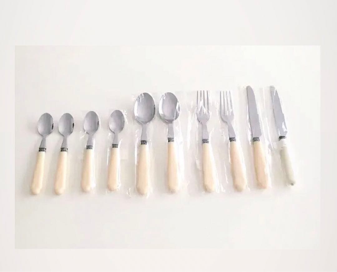 (新品) Cote Tableリボン カトラリー(10個セット)