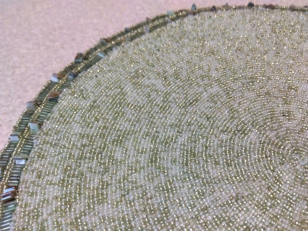 ★アメリカ★キムセイベルト★プレースマット★ビーズ★