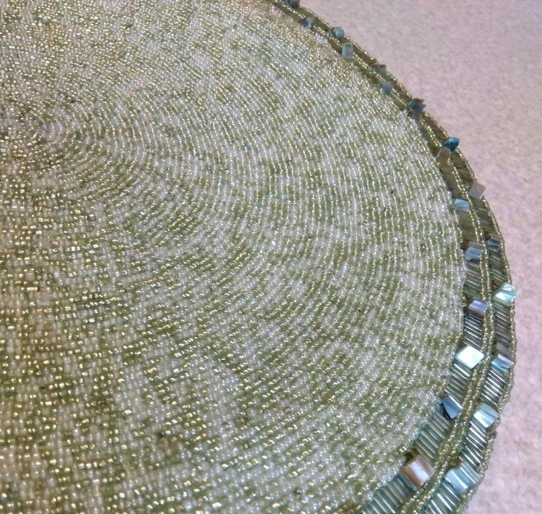 ★アメリカ★キムセイベルト★プレースマット★ビーズ★