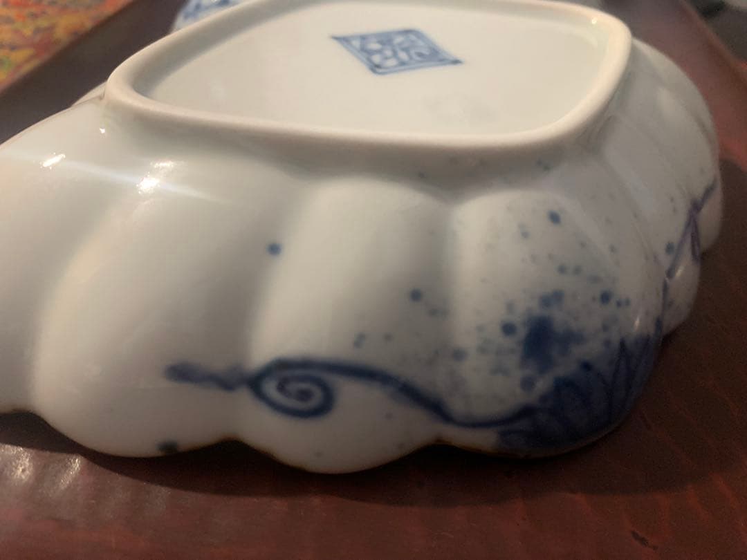 2枚　有田福泉窯　美品　変形皿