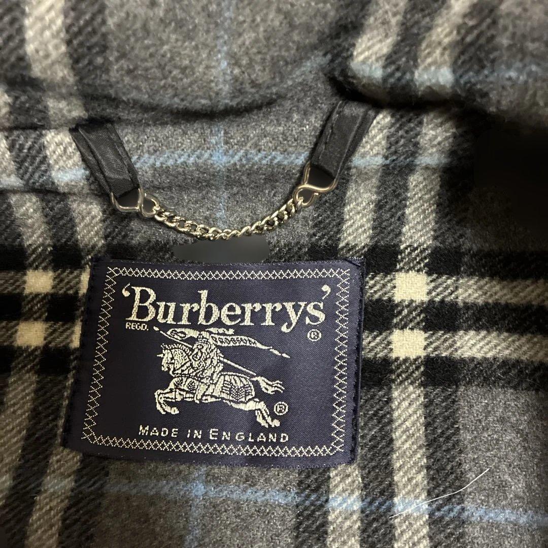 美品　バーバリー Burberrys ダッフルコート ノバチェック柄　グレー