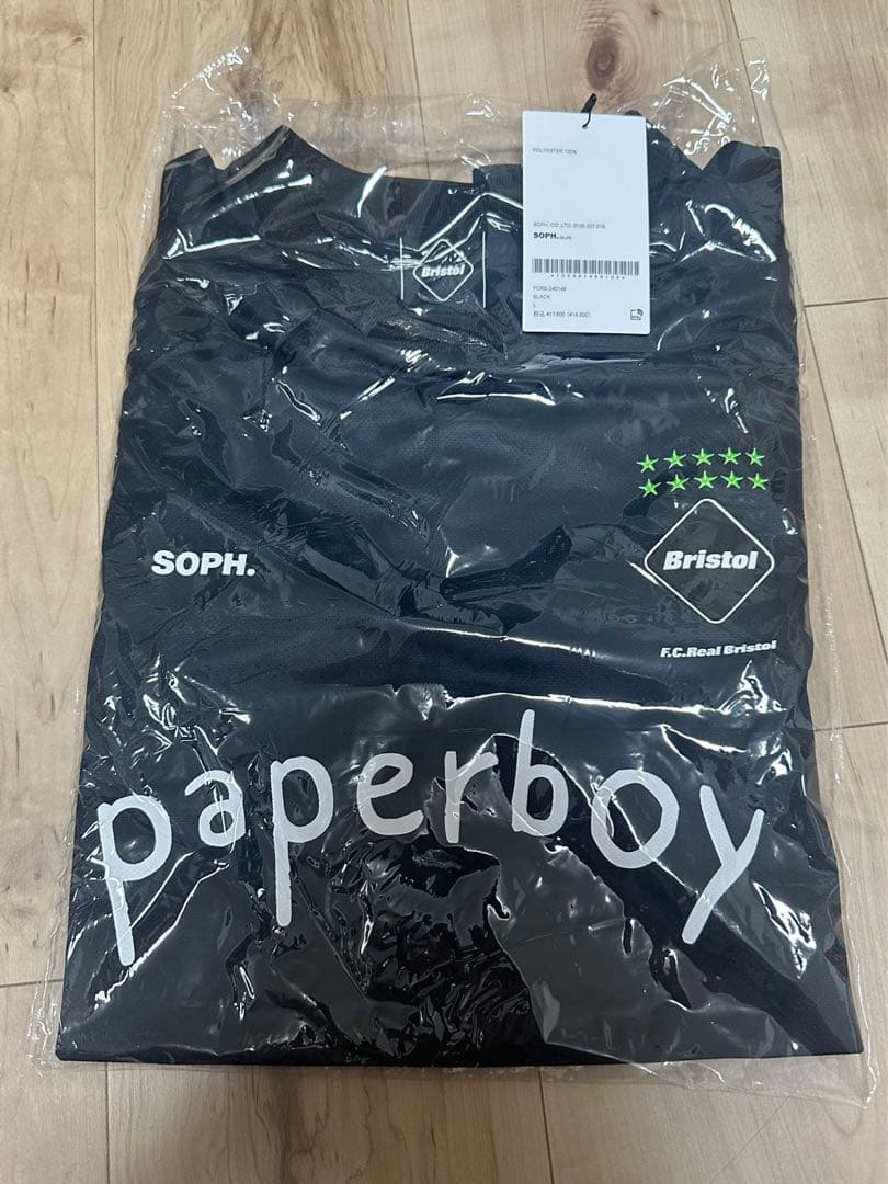 fcrb 24ss paperboy S/S PRE MATCH TOP 黒L