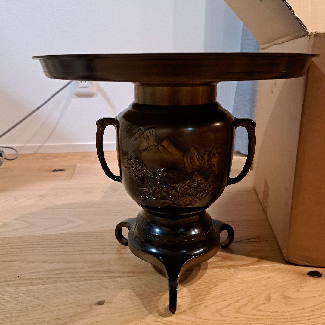 未使用　金属製 　薄端　花瓶