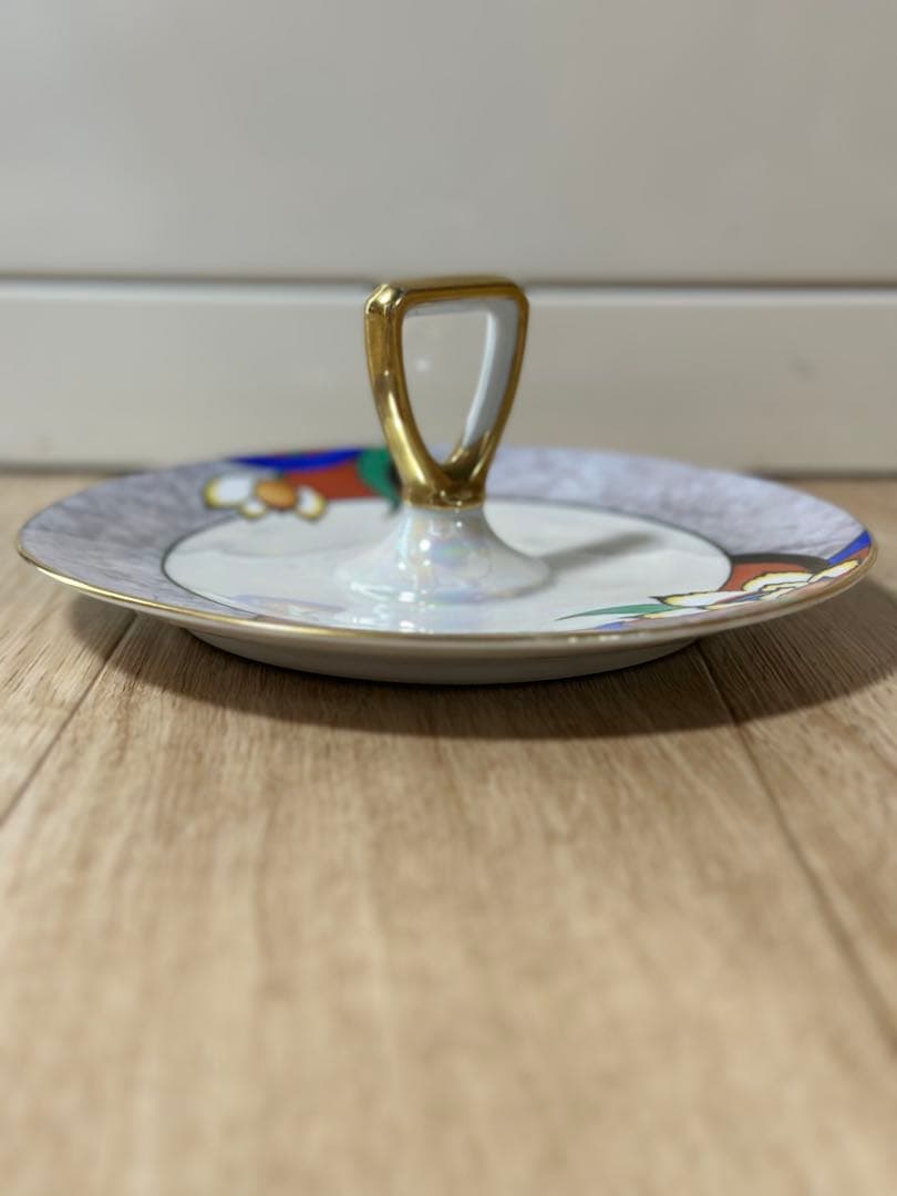 希少 オールドノリタケ スナック　プレート サービング　マルキ印