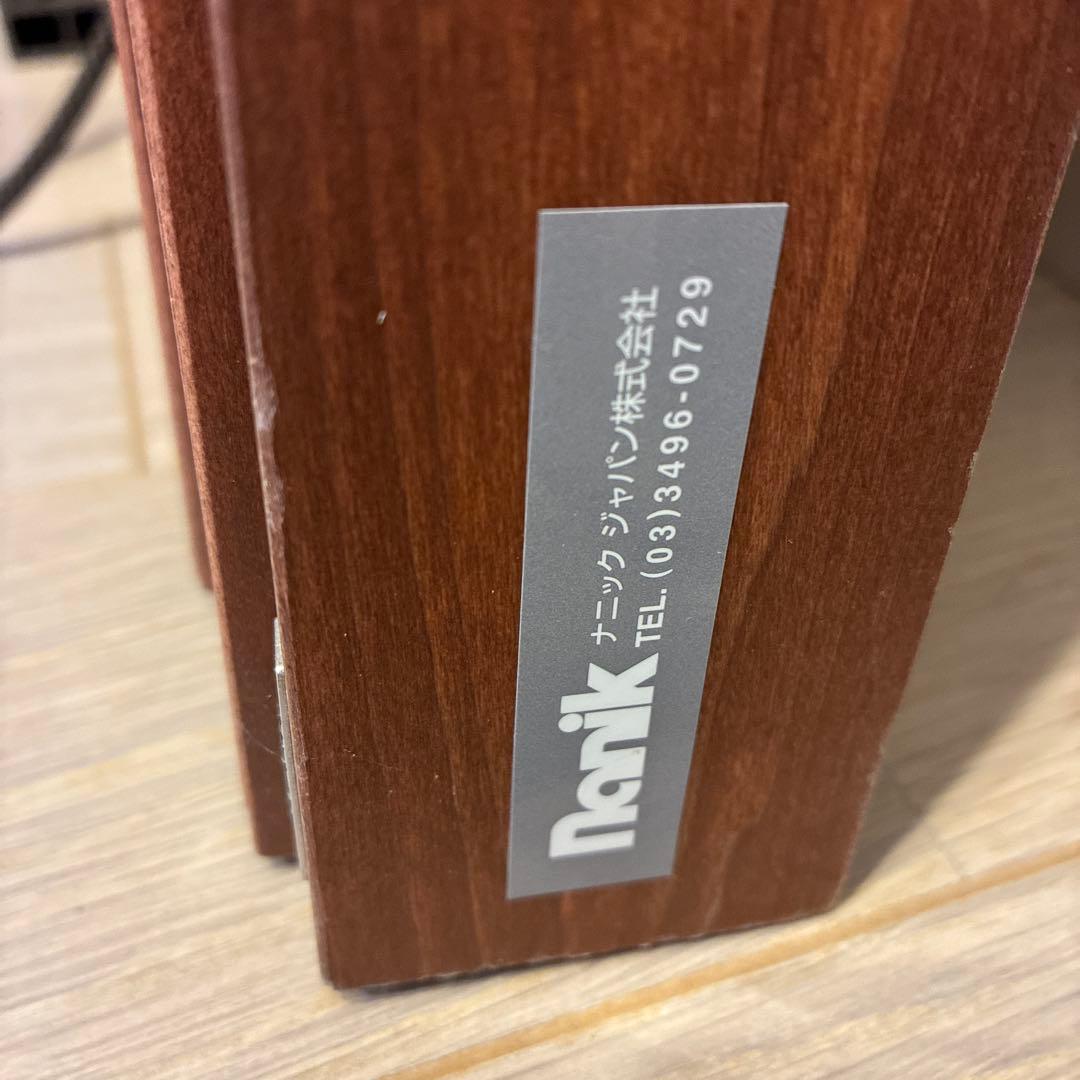 美品 nanik ウッドブラインド　マホガニー色　木製