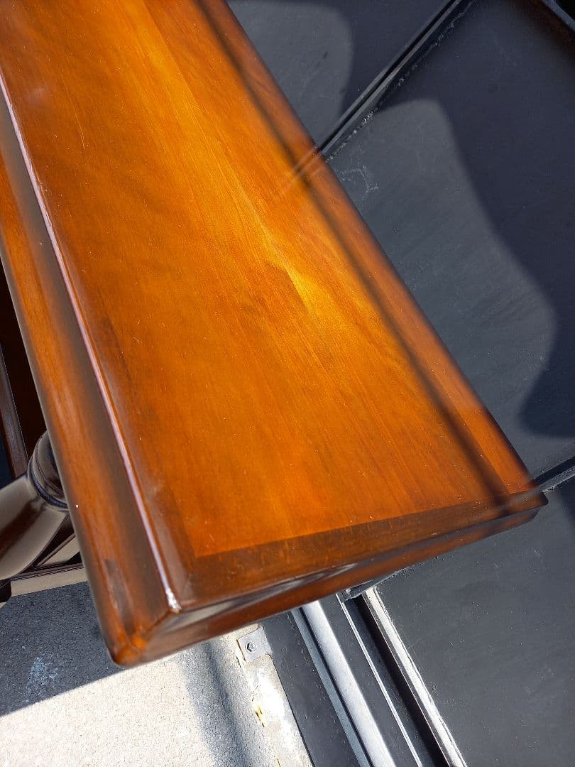 希少　1970's　飛騨産業　透かし彫り　花柄模様　ラック付属　ローテーブル