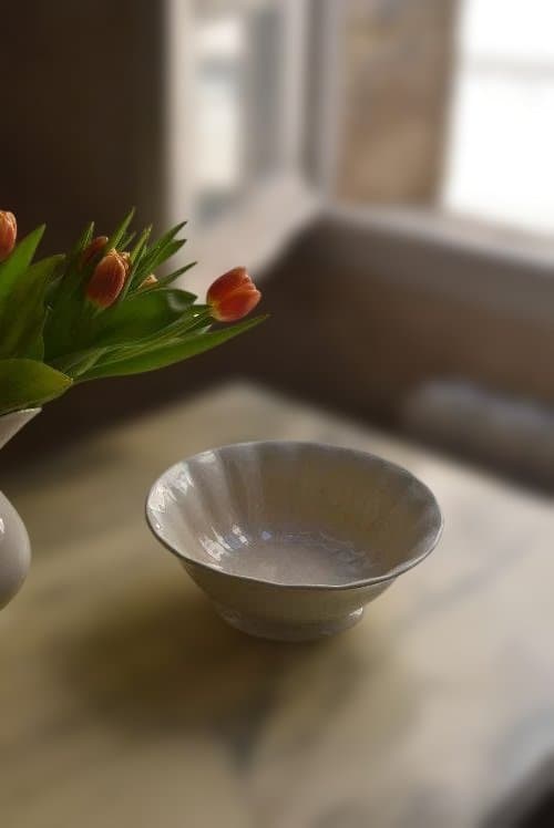 1897年リュネビル窯　輪花鉢　23㎝（小）印有　 フランスアンティーク