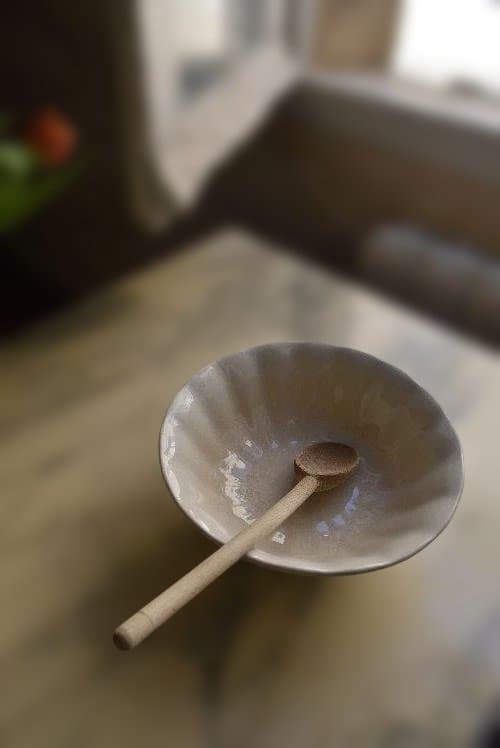 1897年リュネビル窯　輪花鉢　23㎝（小）印有　 フランスアンティーク