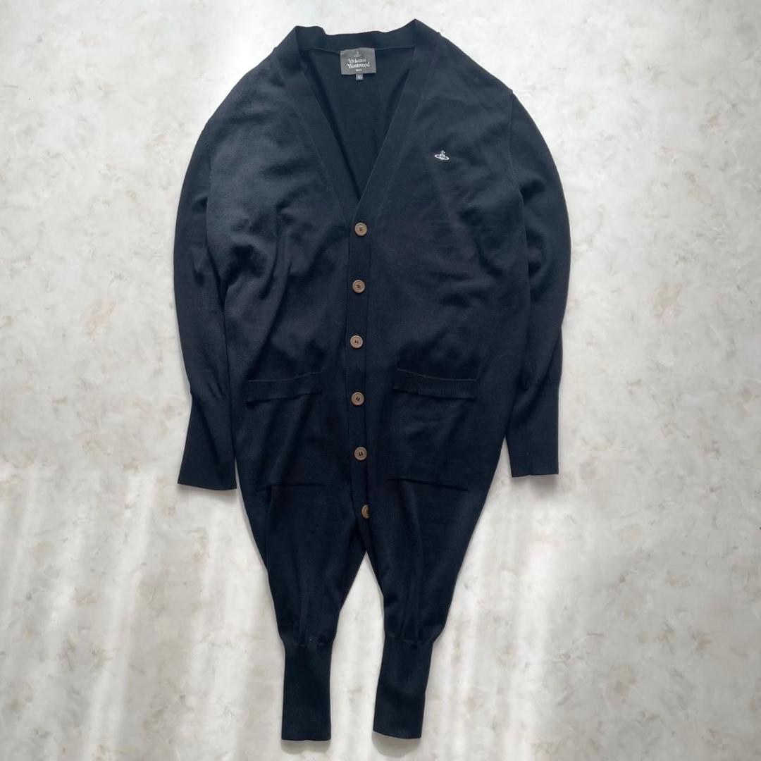 【美品】Vivienne Westwood 変形カーディガン オーブ刺繍　M