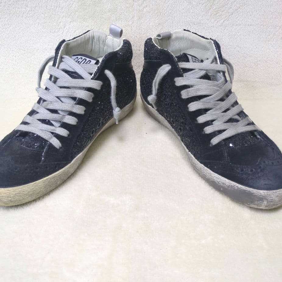 ゴールデングース 美品✨️36 MID STAR グリッタースエードスター