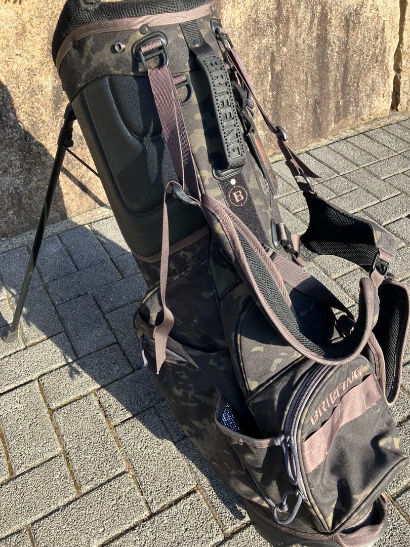 ブリーフィングゴルフ　キャディバッグ CR-4 #02 マルチカモブラック