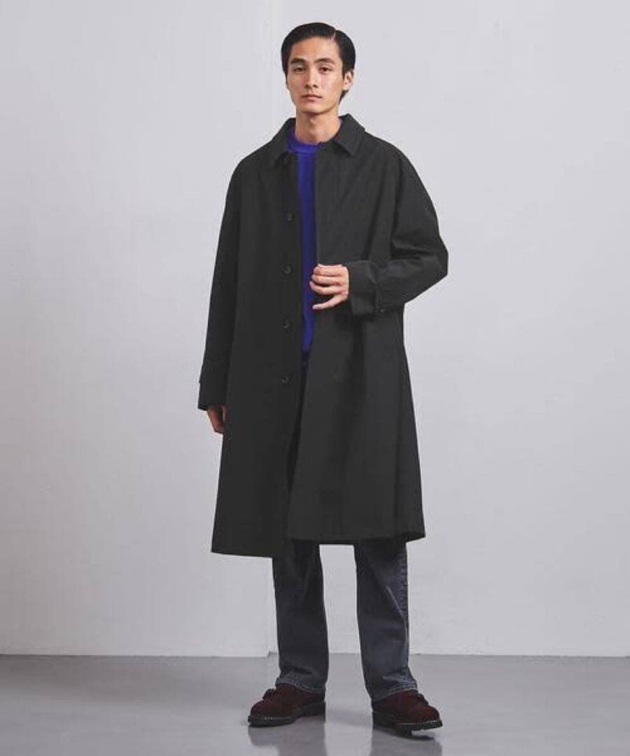 UNITED ARROWSウェザークロス ラグランスリーブ バルカラーコート