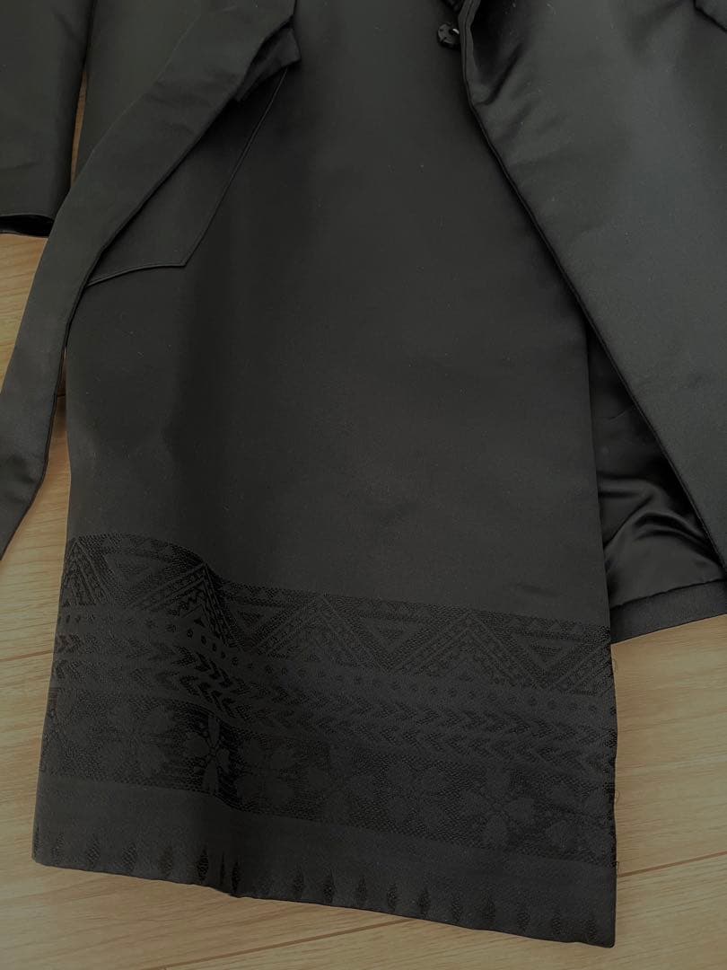 【超美品】SISE ダブルショールカラートライバル柄ビッグコート サイズ1