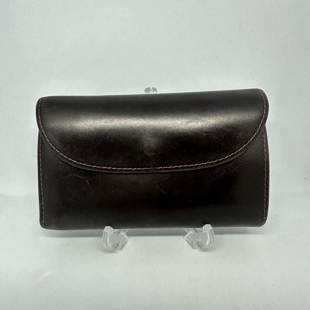 ホワイトハウスコックス　ダークブラウン 三つ折り　ブライドルレザー