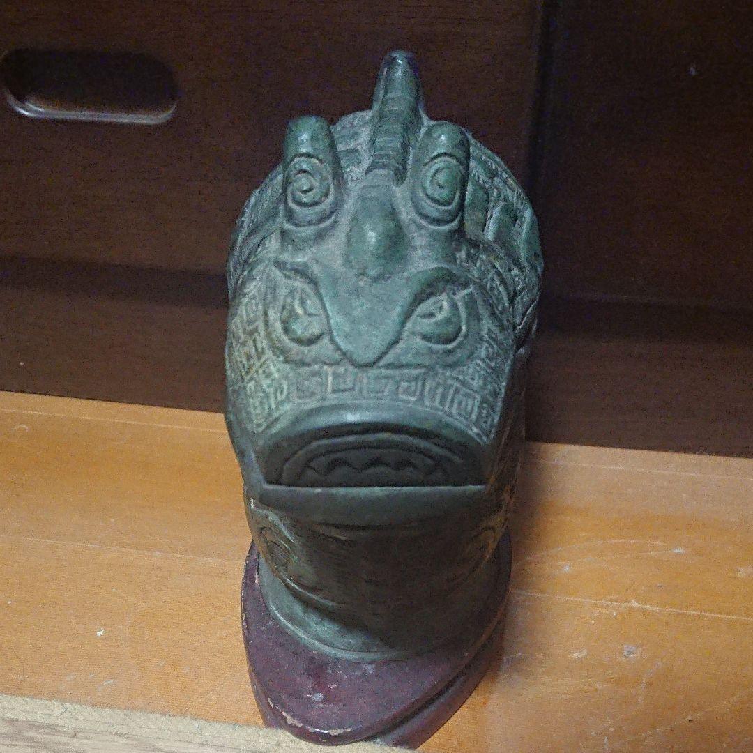 中国の金属製置物　骨董品　アンティーク
