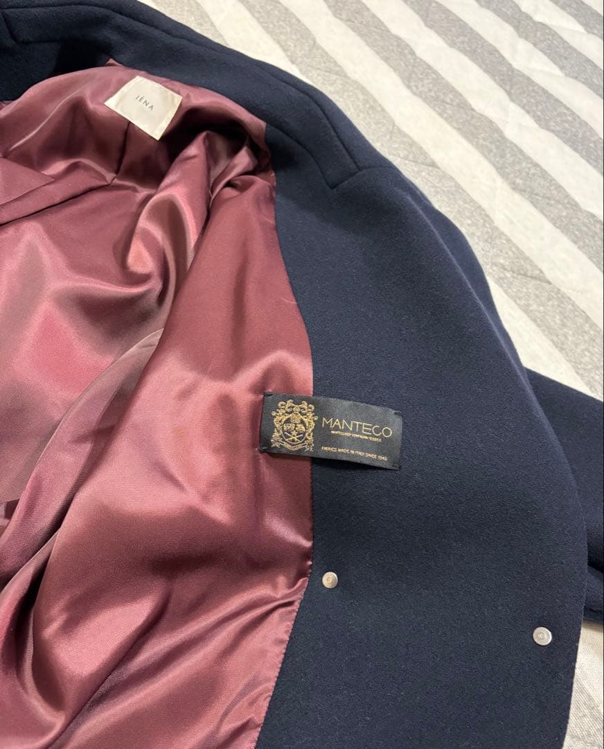 イエナ MANTECO オーバーチェスターコート ネイビー