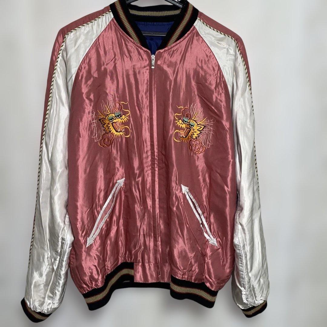 テーラー東洋 スカジャン スーベニアジャケット 虎 龍 鷹 リバーシブル L