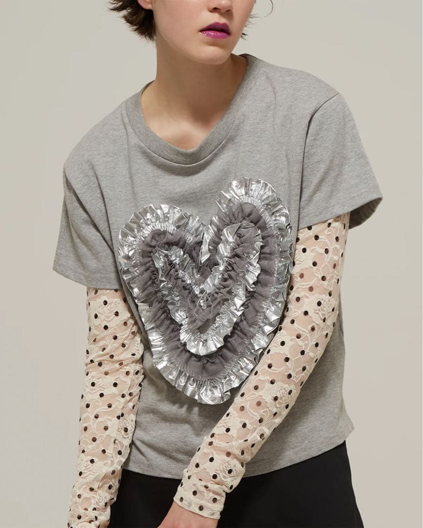 【タグ付き】POPPY あさぎーにょ ドット レース シースルートップ