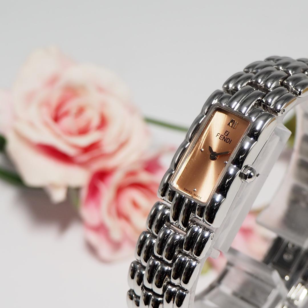 美品 フェンディ FENDI オロロジ 660L スクエア 腕時計 H192