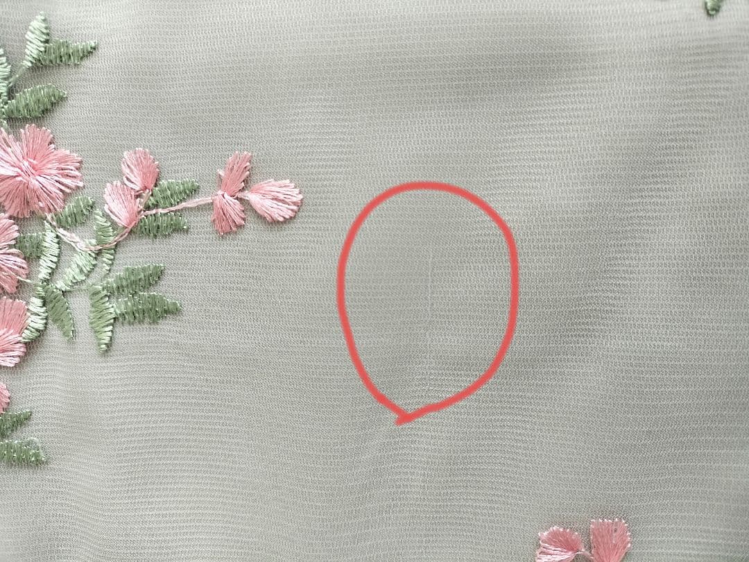 【美品】キャサリンコテージ　七五三 着物グリーン 花柄刺繍　五点セット