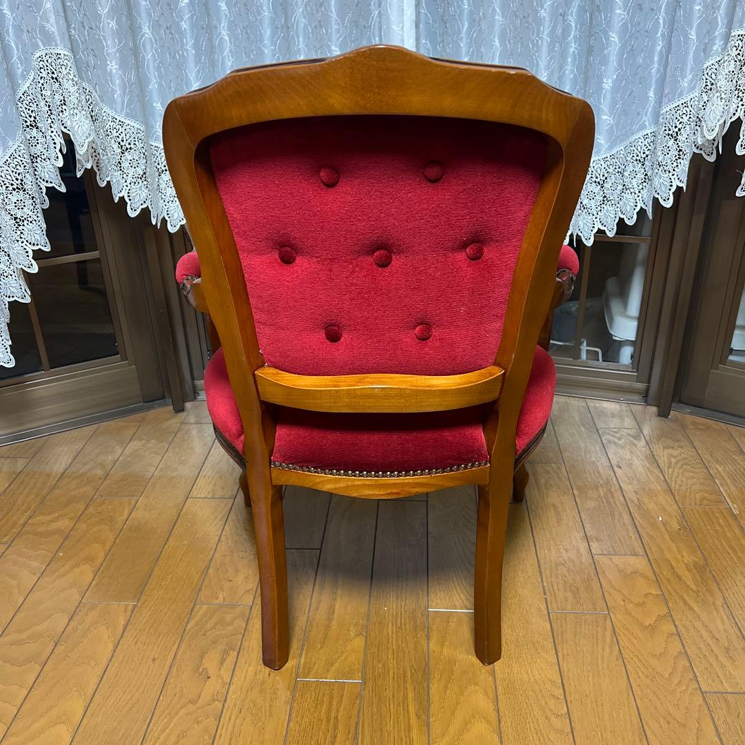 クラシック赤ダイニングチェア