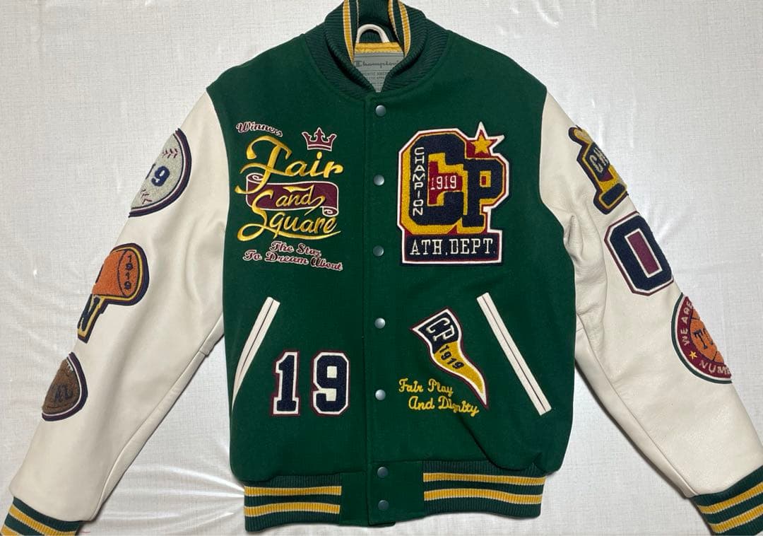 ジャケット M 緑/白