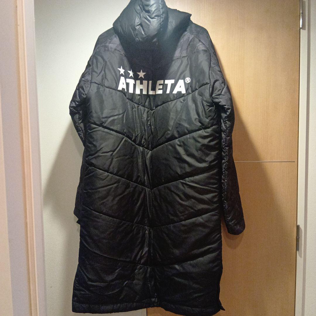ATHLETA フード付き ブラックダウンコート※美品
