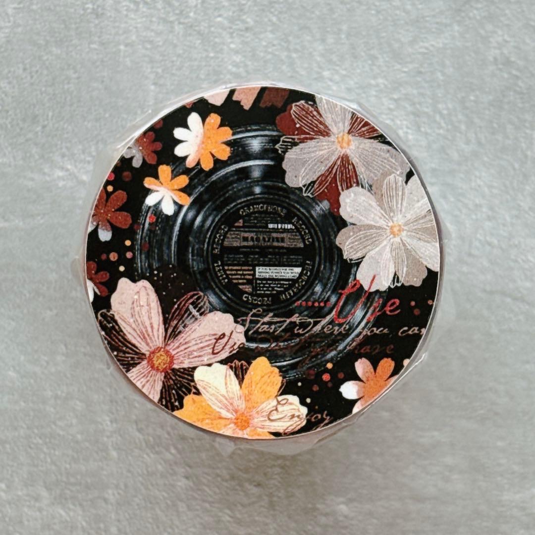 霖蓝汐原创手账《落彩花间》海外マスキングテープ　マステ 【2650】