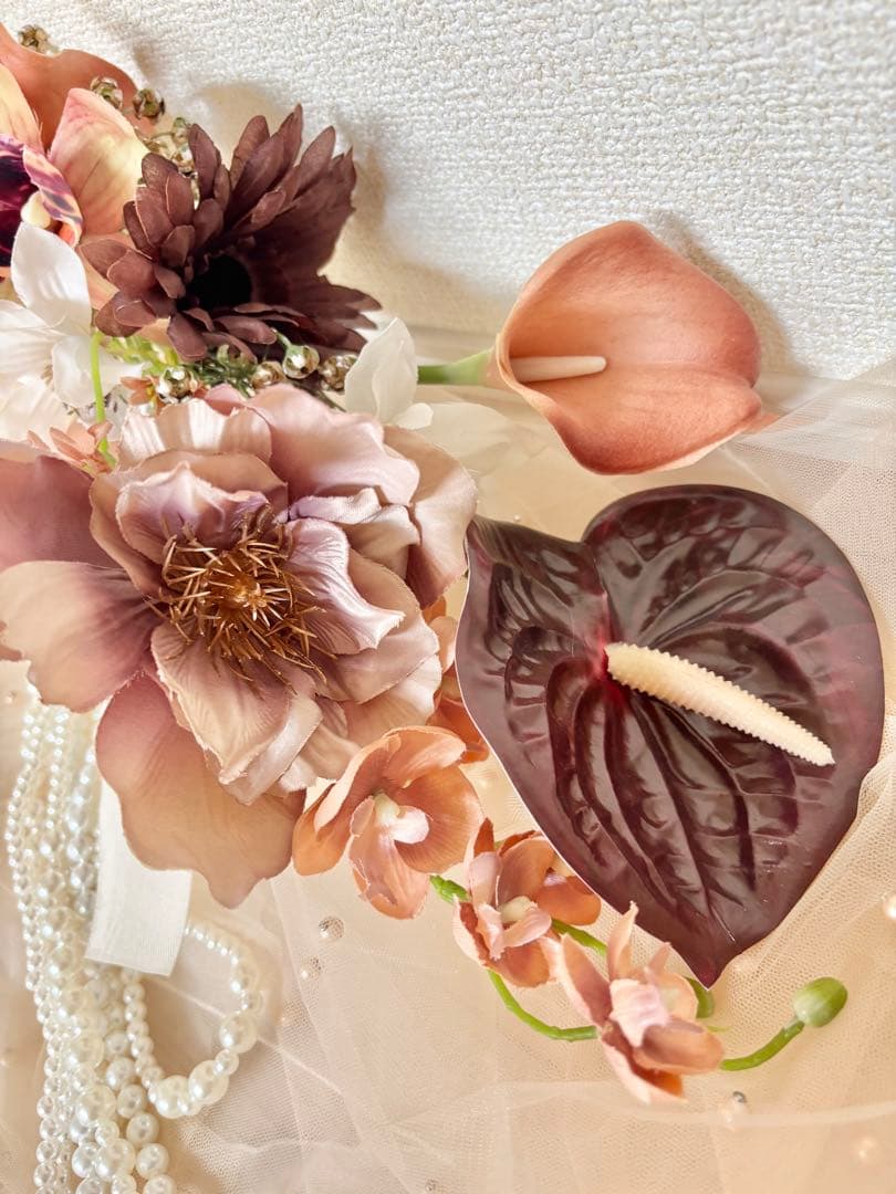 m i t o ◎　ブートニアセット　結婚式　韓国風ブーケ