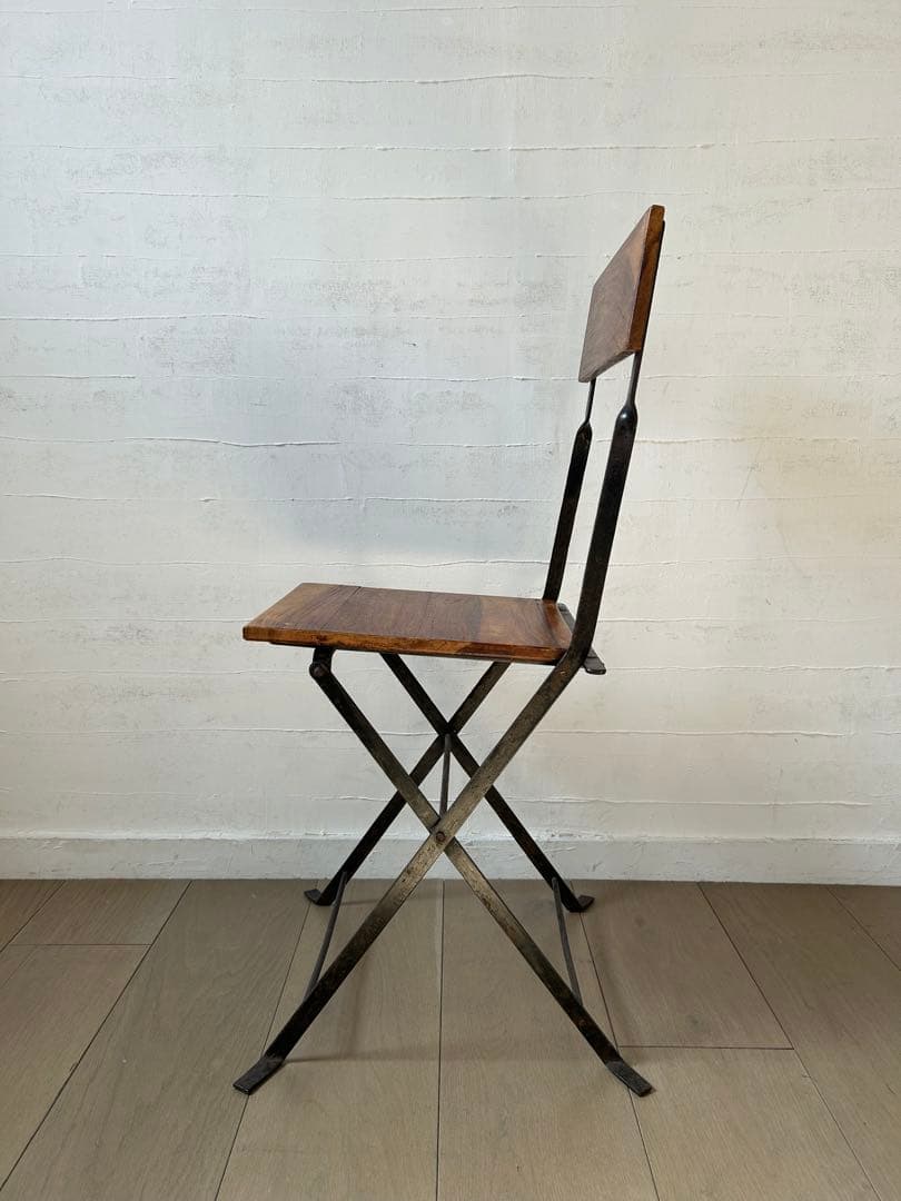 ヴィンテージ　折りたたみアイアンチェア　ガーデンチェア　雰囲気○ 1〜3脚あり