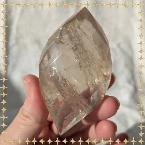 ✧レア ブラジルバイーア産 スモーキーレムリアン ファセットカット✧