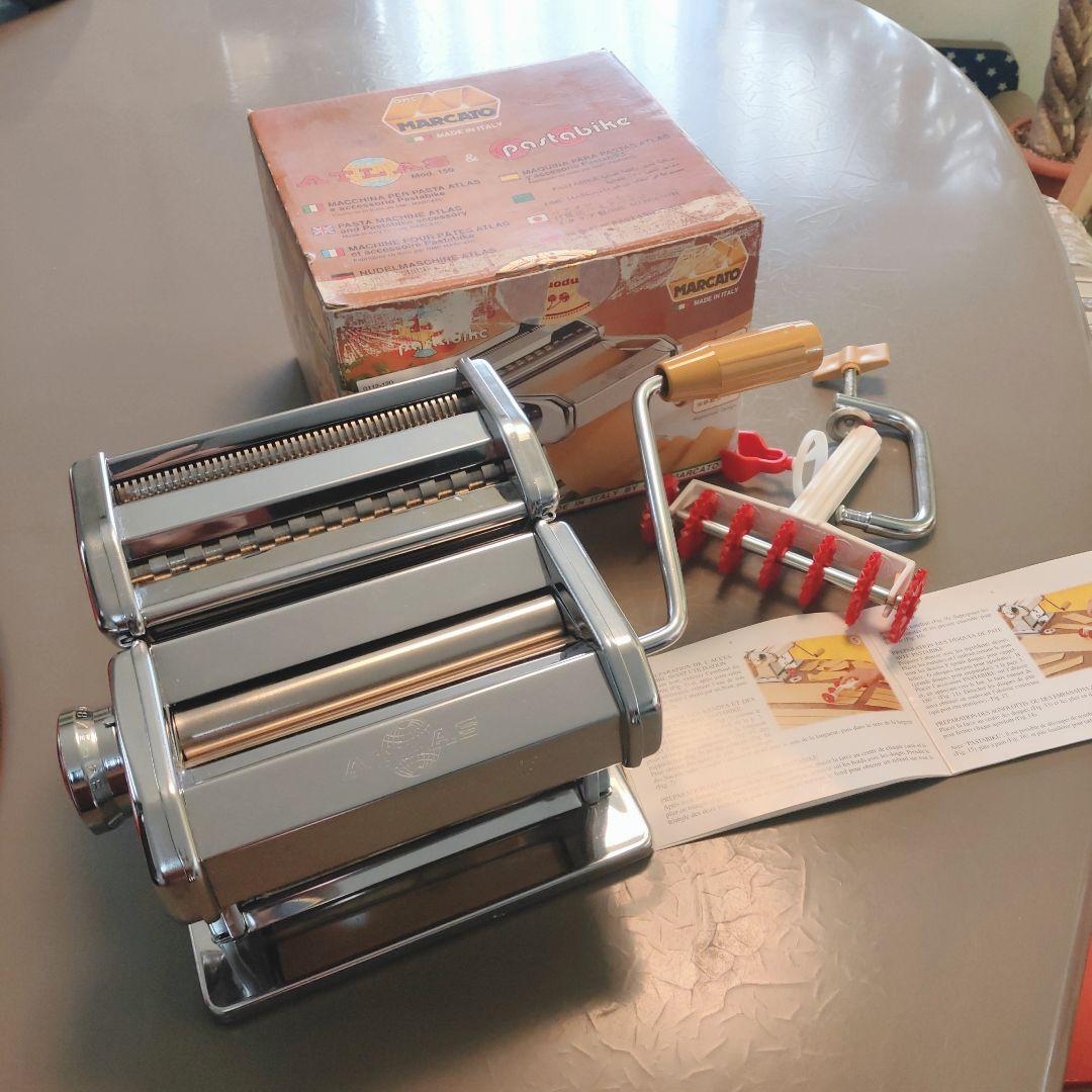 Marcato Atlas 150 パスタマシンとパスタバイク付き イタリア製