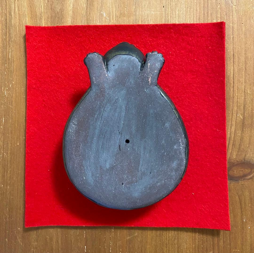 中古品♡【鏡餅 猫】黒猫♡鏡餅♡福猫♡