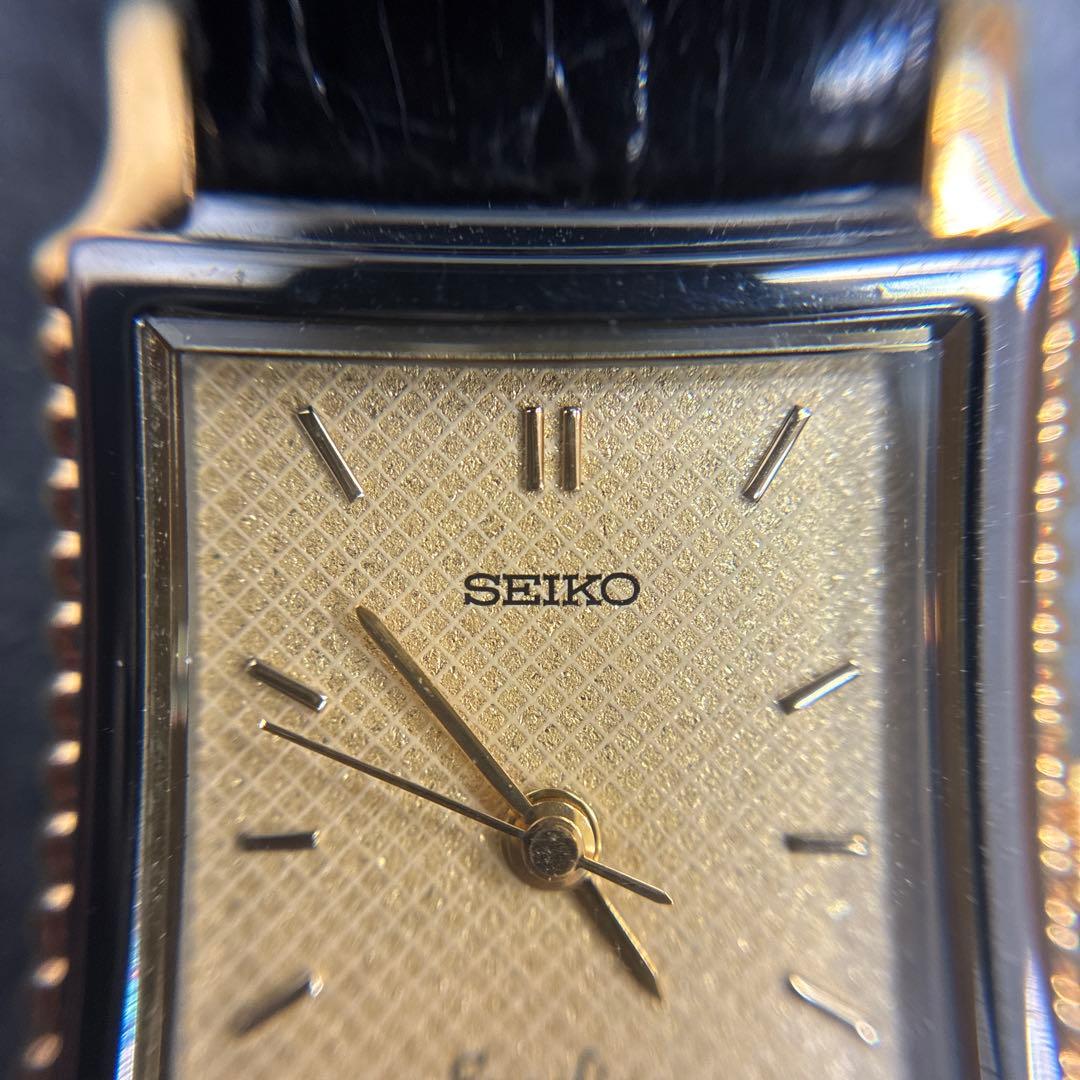 SEIKO EXCELINE 7321-5920 14KT スクエア ゴールド