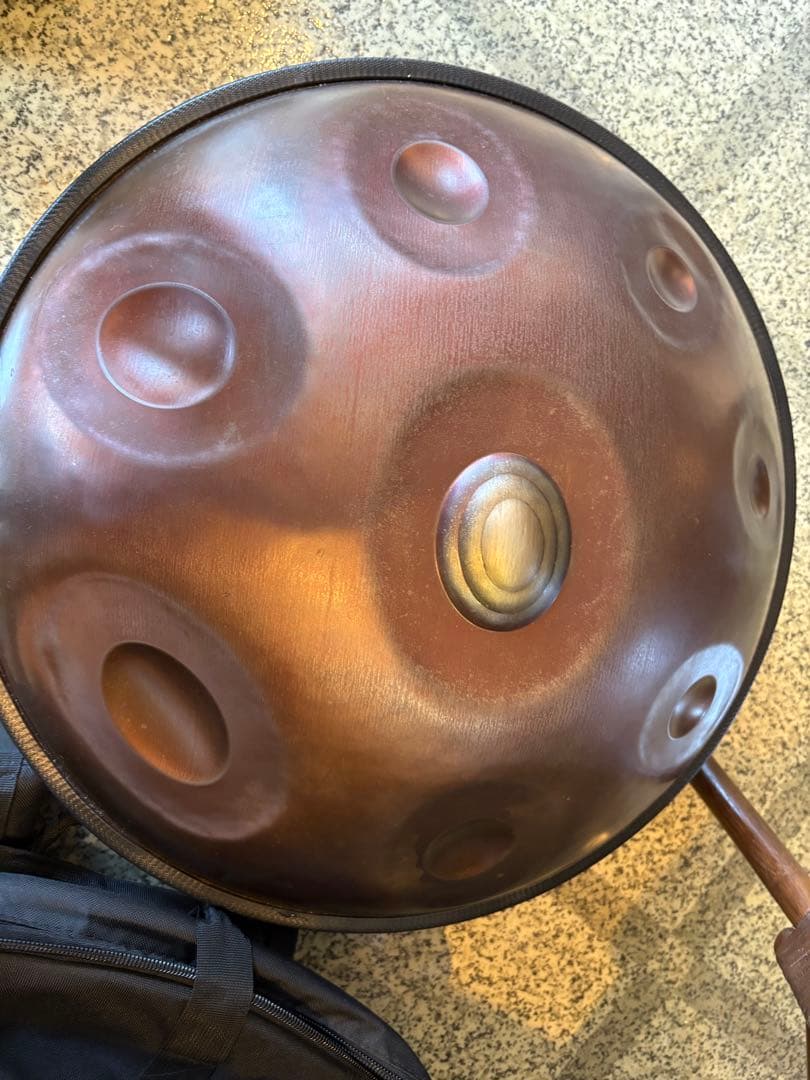 ブラックアンブレラハンドパン８音