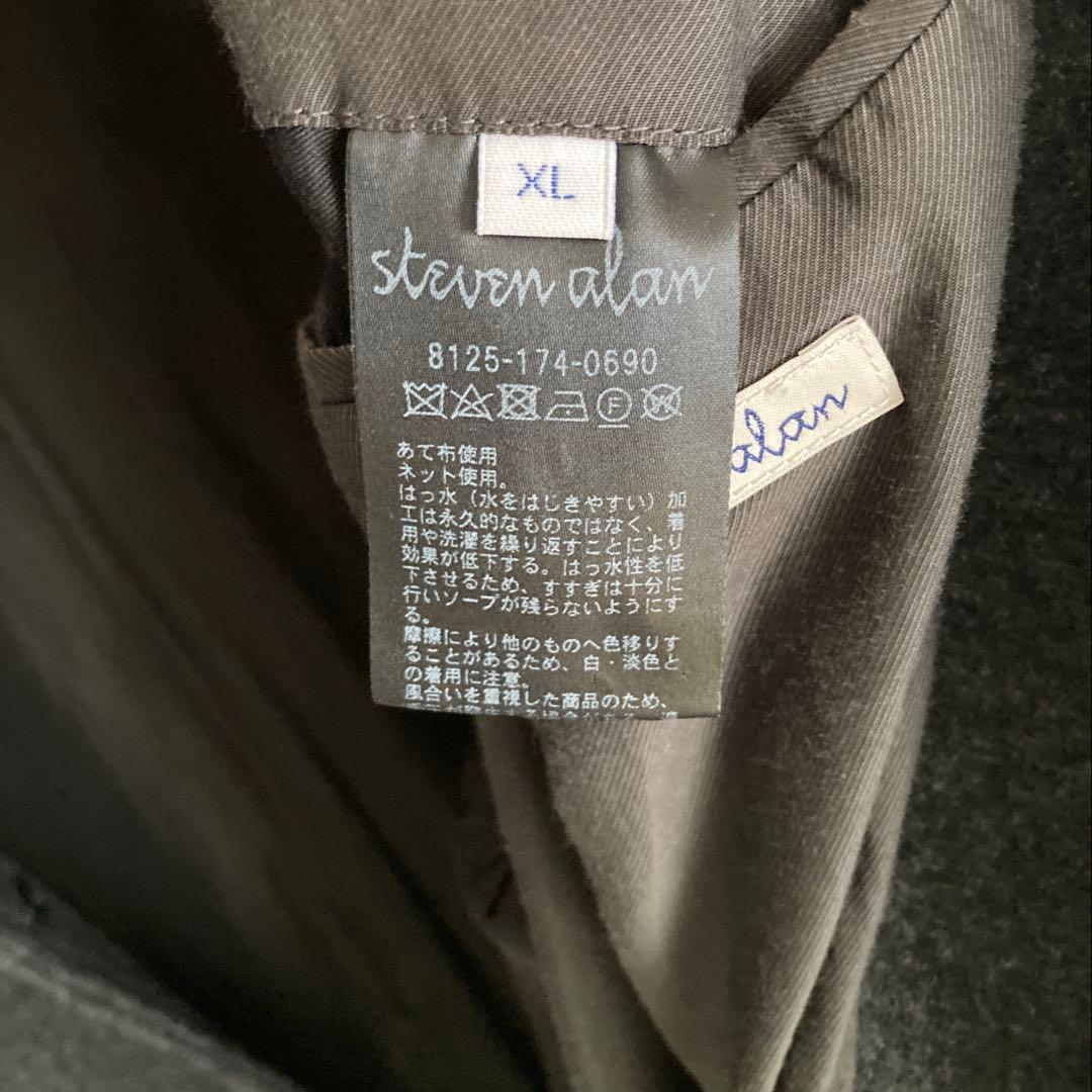 steven alan スティーブンアラン チャコール XL バルカラーコート