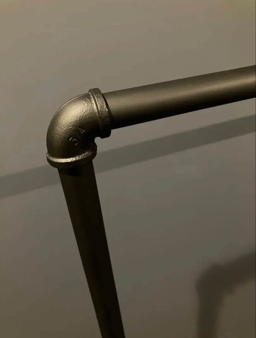 ハンガーラック ガス管 アイアン 150 パイプ 黒 収納 店舗 什器 シンプル