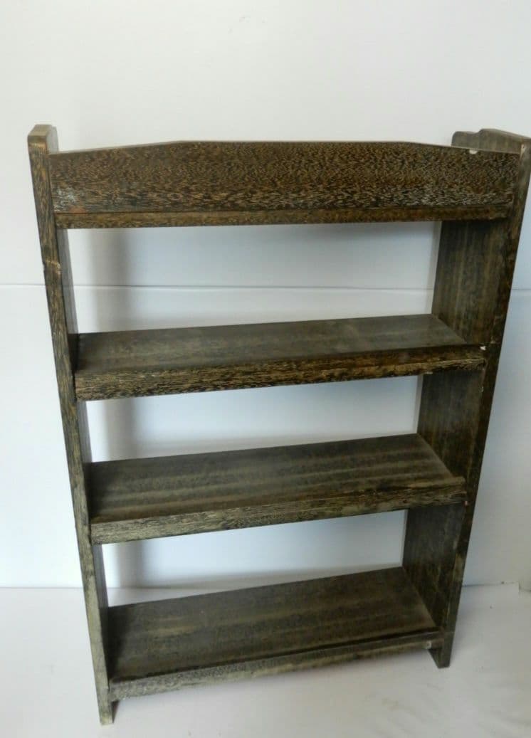 【昭和レトロ アンティーク】本棚 ブックシェルフ 四段