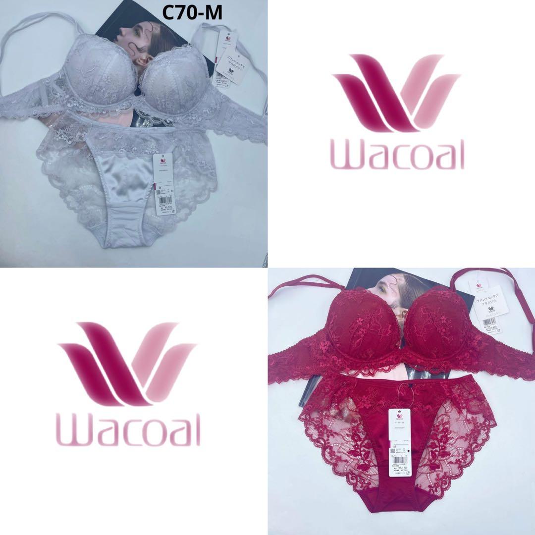 ワコール パルファージュ プッシュアップブラブラジャーとノーマルショーツC70M