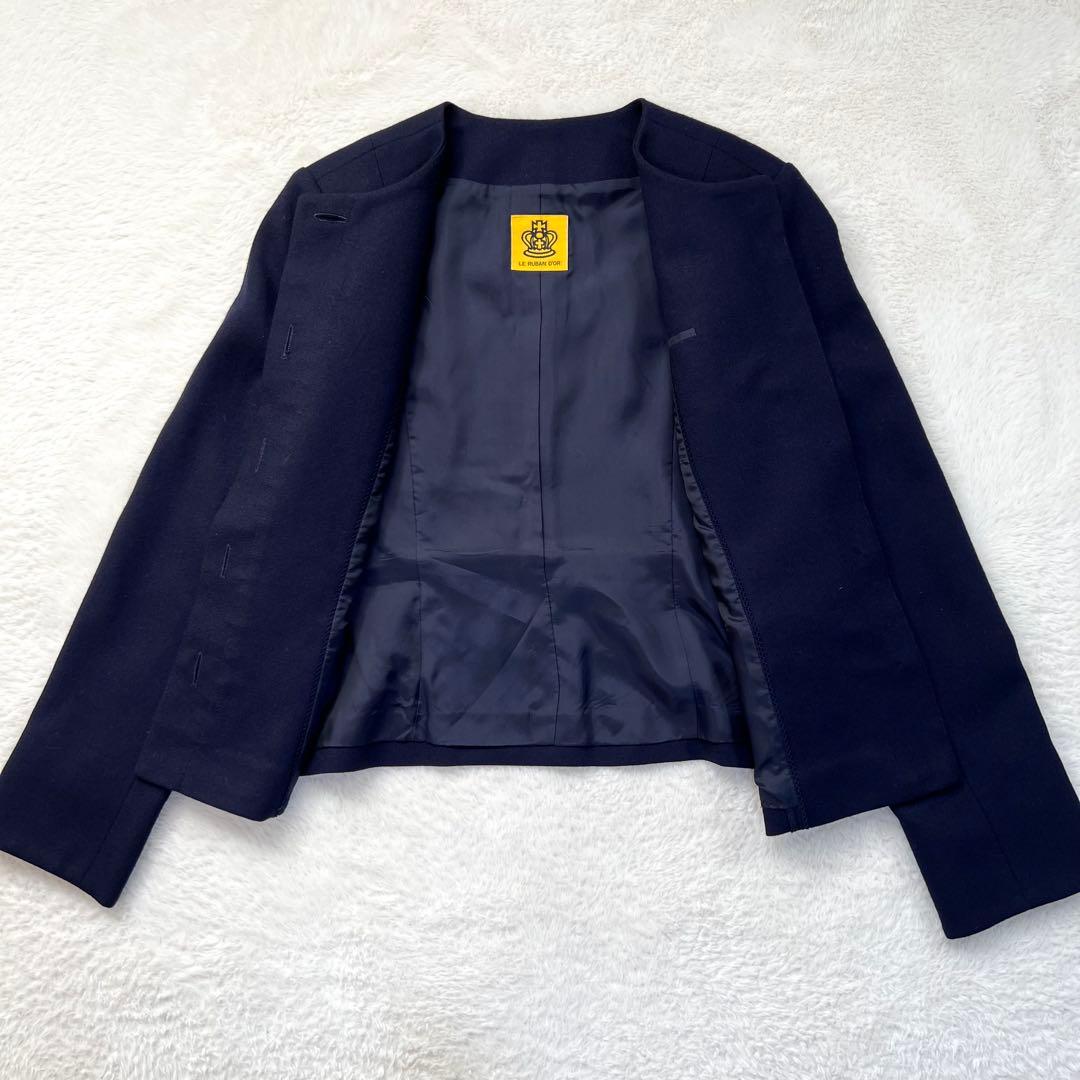 ハッピークローバー フォーマルスーツ ワンピース お受験 濃紺 4WAY 11号