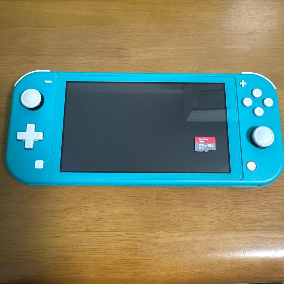 SwitchLight水色　SDカード付き128gb