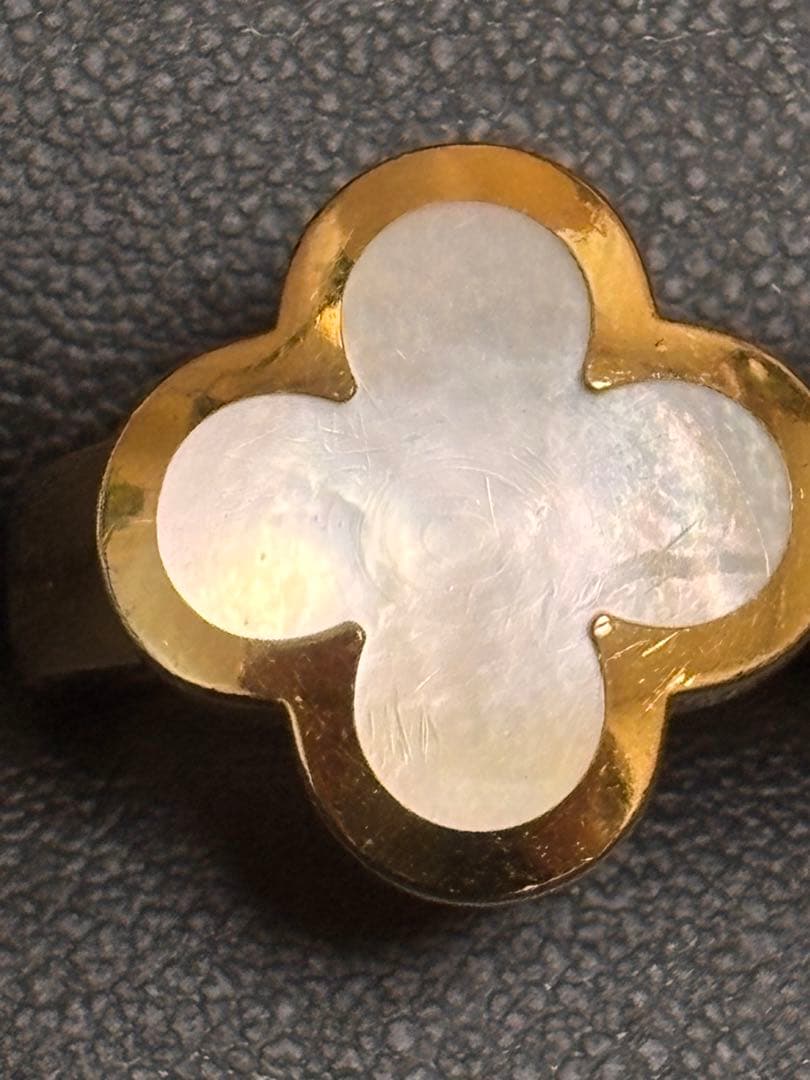 正規品♪Van Cleef & Arpels ピュアアルハンブラ　K18リング