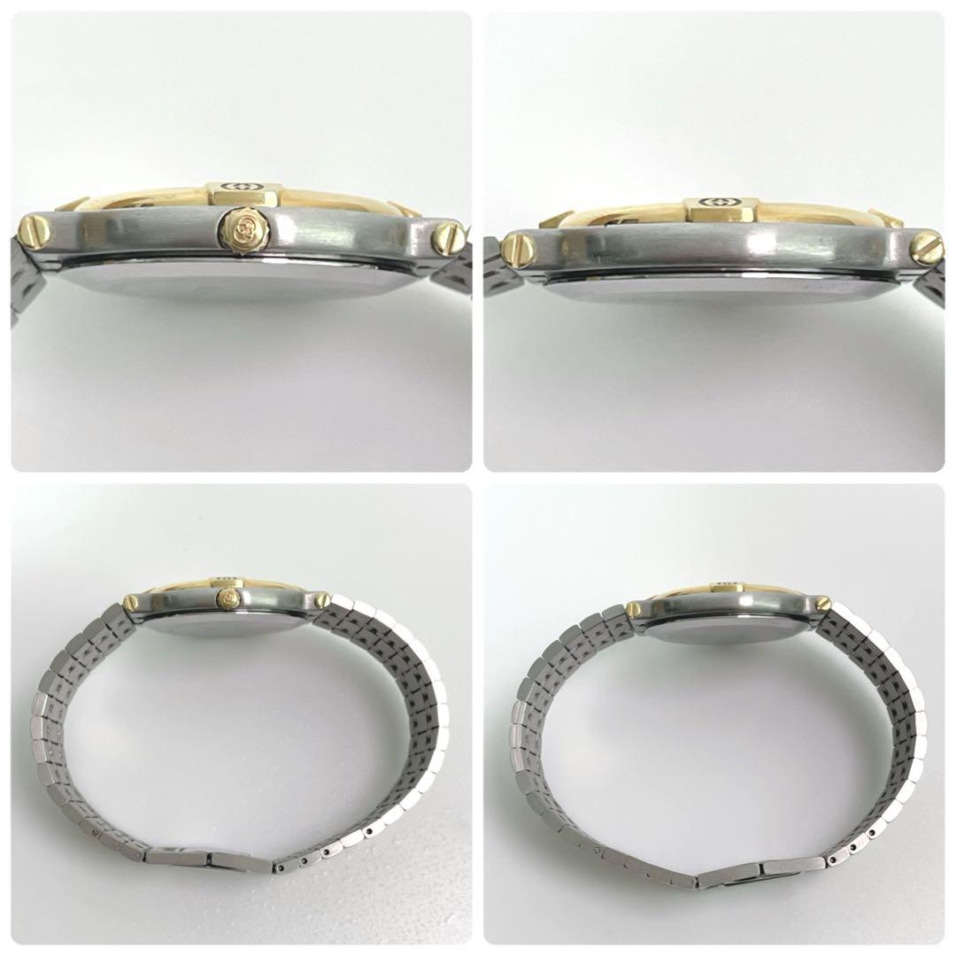 [極上品]GUCCI 9000M 腕時計 ケース付き グッチ 新品電池 ゴールド