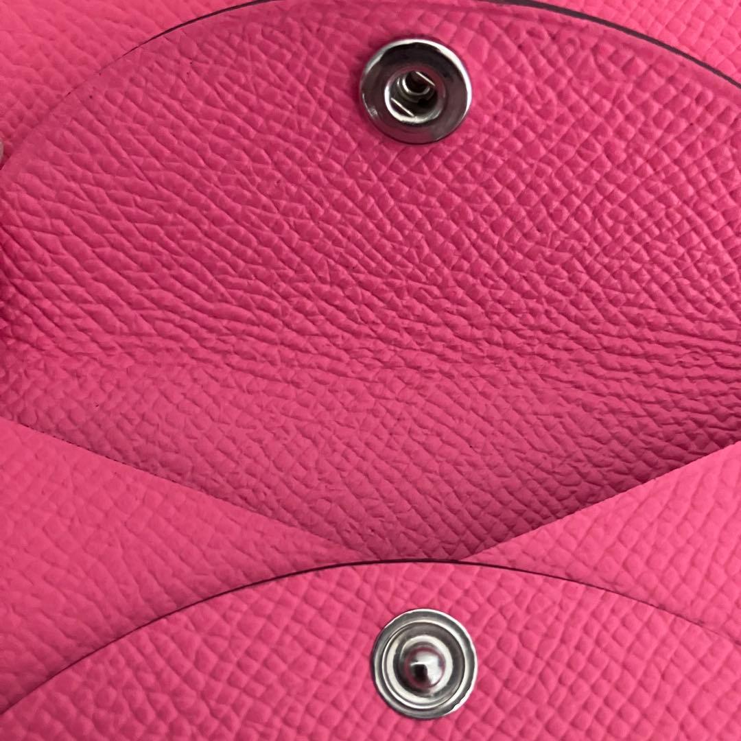 【ぺこちゃん】【新品未使用】HERMES カルヴィデュオ 　ローズアザレ