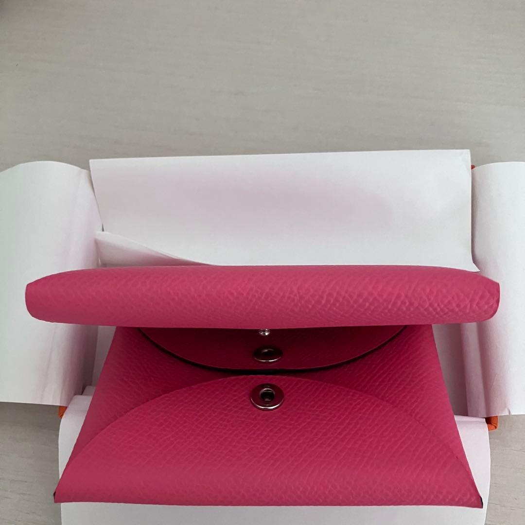 【ぺこちゃん】【新品未使用】HERMES カルヴィデュオ 　ローズアザレ