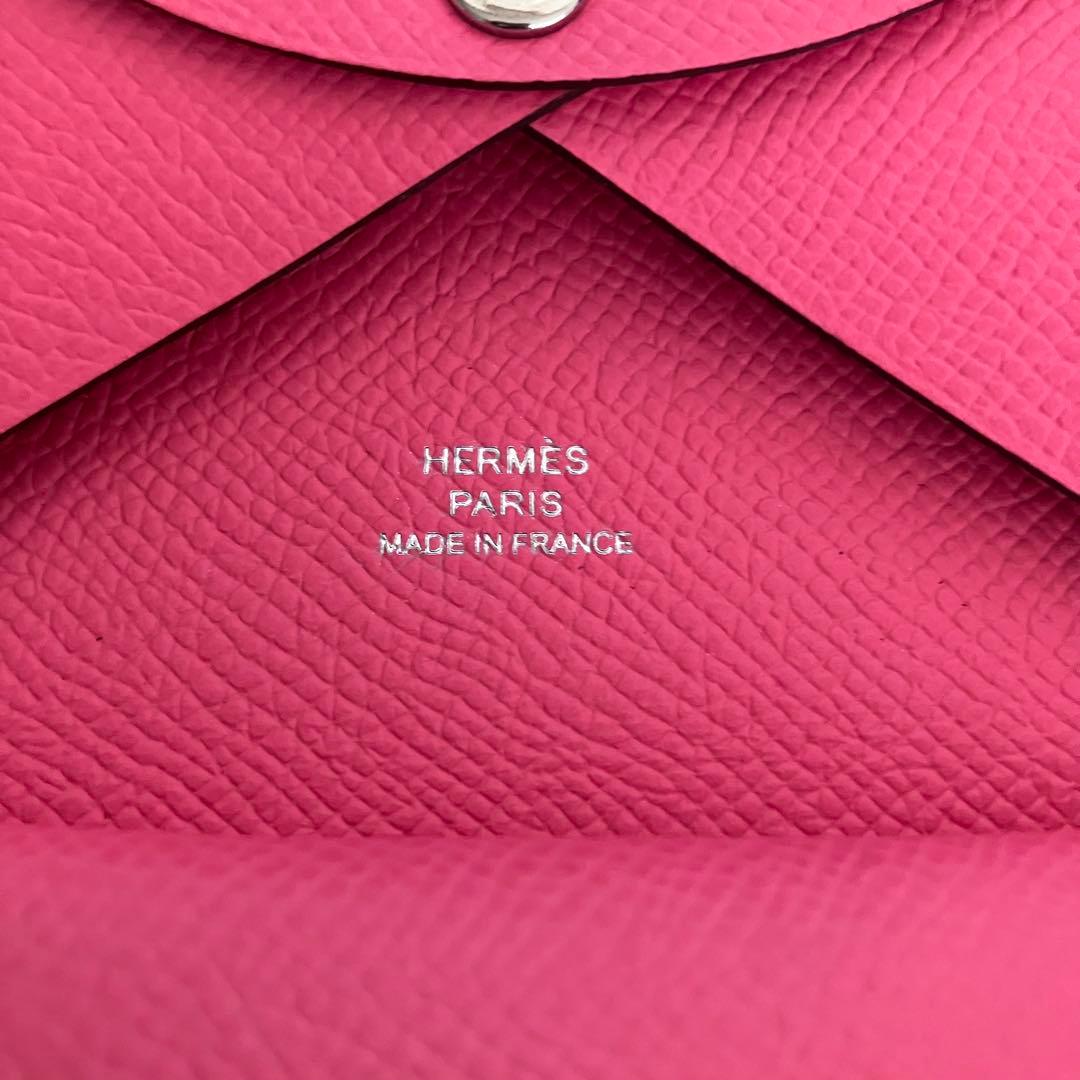 【ぺこちゃん】【新品未使用】HERMES カルヴィデュオ 　ローズアザレ